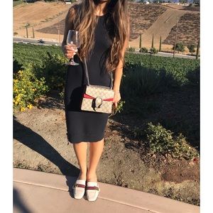 All Saints- Navy blue knit wear dress